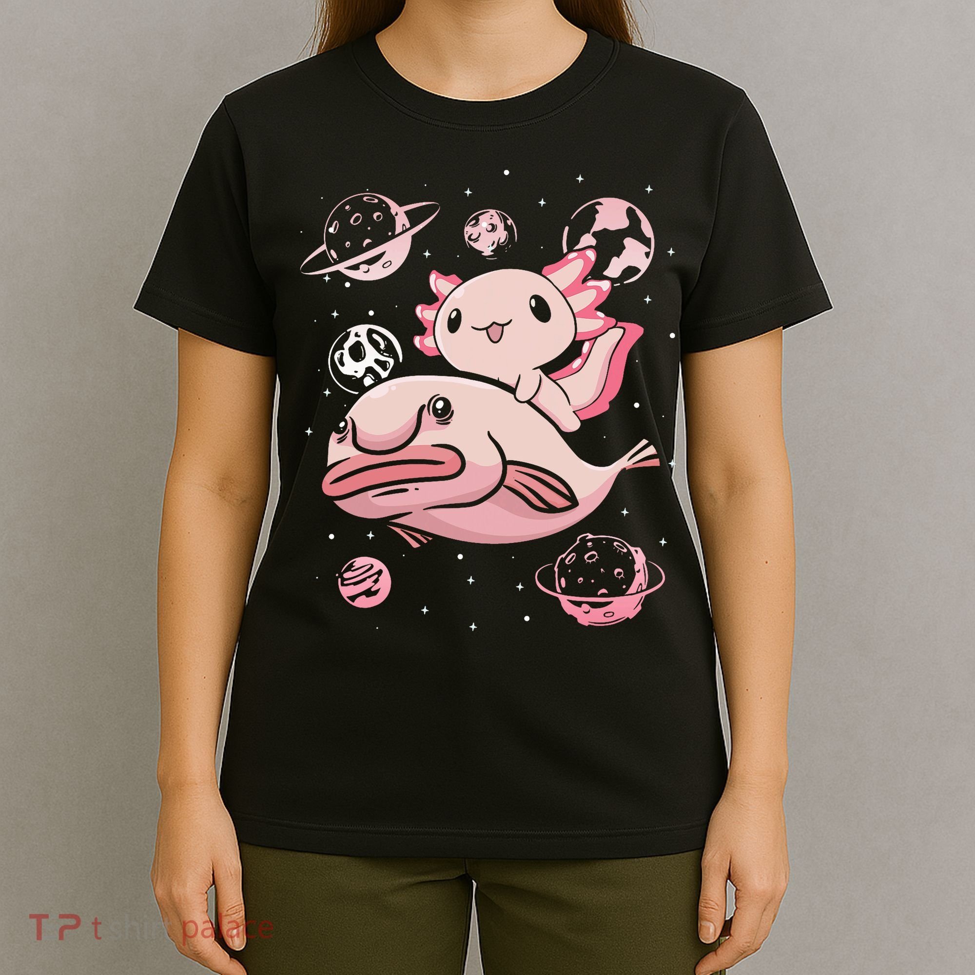 Axolotl Kawaii Blobfish T-Shirt