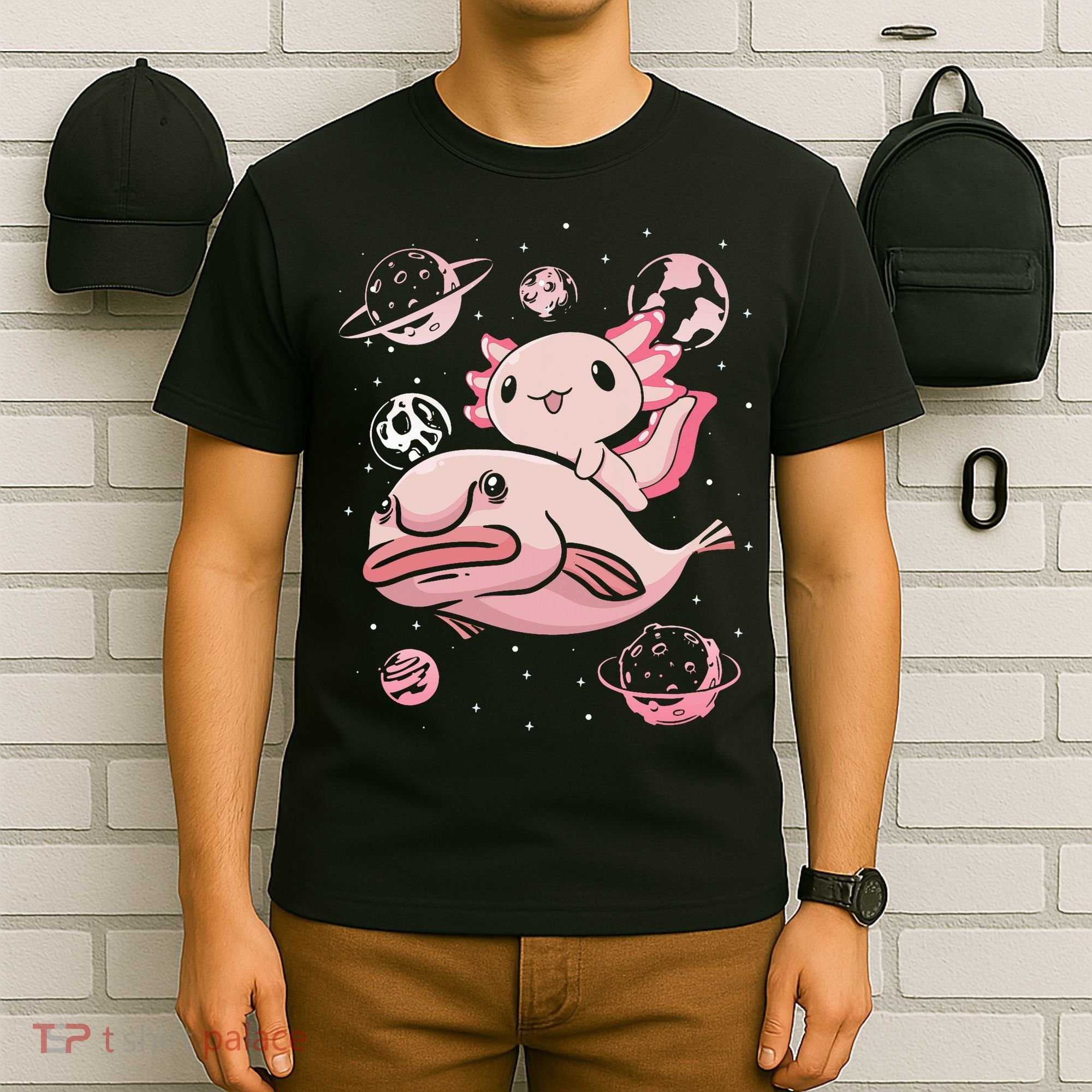 Axolotl Kawaii Blobfish T-Shirt