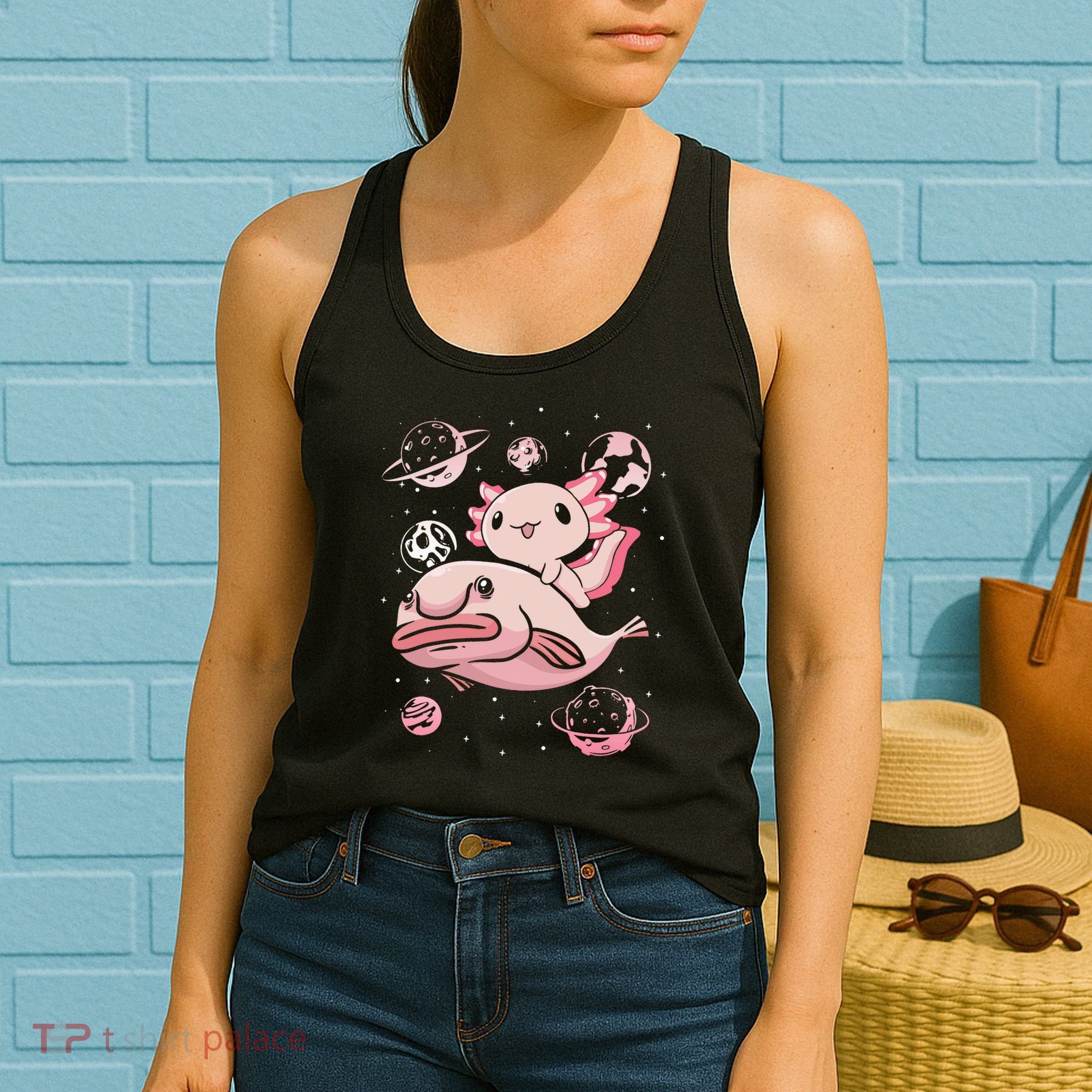Axolotl Kawaii Blobfish Women's Tank Top