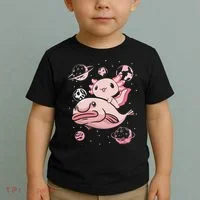 Axolotl Kawaii Blobfish Toddler T-Shirt thumb 2