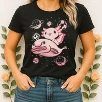 Axolotl Kawaii Blobfish Women's T-Shirt thumb 2