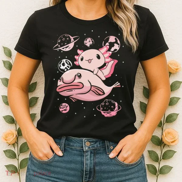 Axolotl Kawaii Blobfish Women's T-Shirt