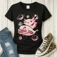 Axolotl Kawaii Blobfish Women's T-Shirt thumb 3