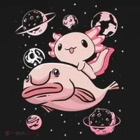 Axolotl Kawaii Blobfish Women's T-Shirt thumb 6