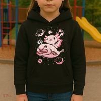 Axolotl Kawaii Blobfish Kids Hoodie thumb 3