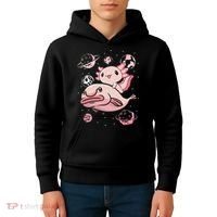Axolotl Kawaii Blobfish Kids Hoodie thumb 4