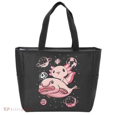 Axolotl Kawaii Blobfish Tote Bag