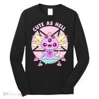 Axolotl Kawaii Baphomet Pastel Goth Cute Creepy Nu Goth  Long Sleeve Shirt thumb 0