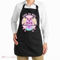 Axolotl Kawaii Baphomet Pastel Goth Cute Creepy Nu Goth  Apron thumb 2