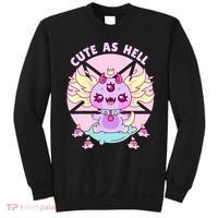 Axolotl Kawaii Baphomet Pastel Goth Cute Creepy Nu Goth  Sweatshirt thumb 0