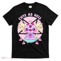 Axolotl Kawaii Baphomet Pastel Goth Cute Creepy Nu Goth  T-Shirt thumb 0