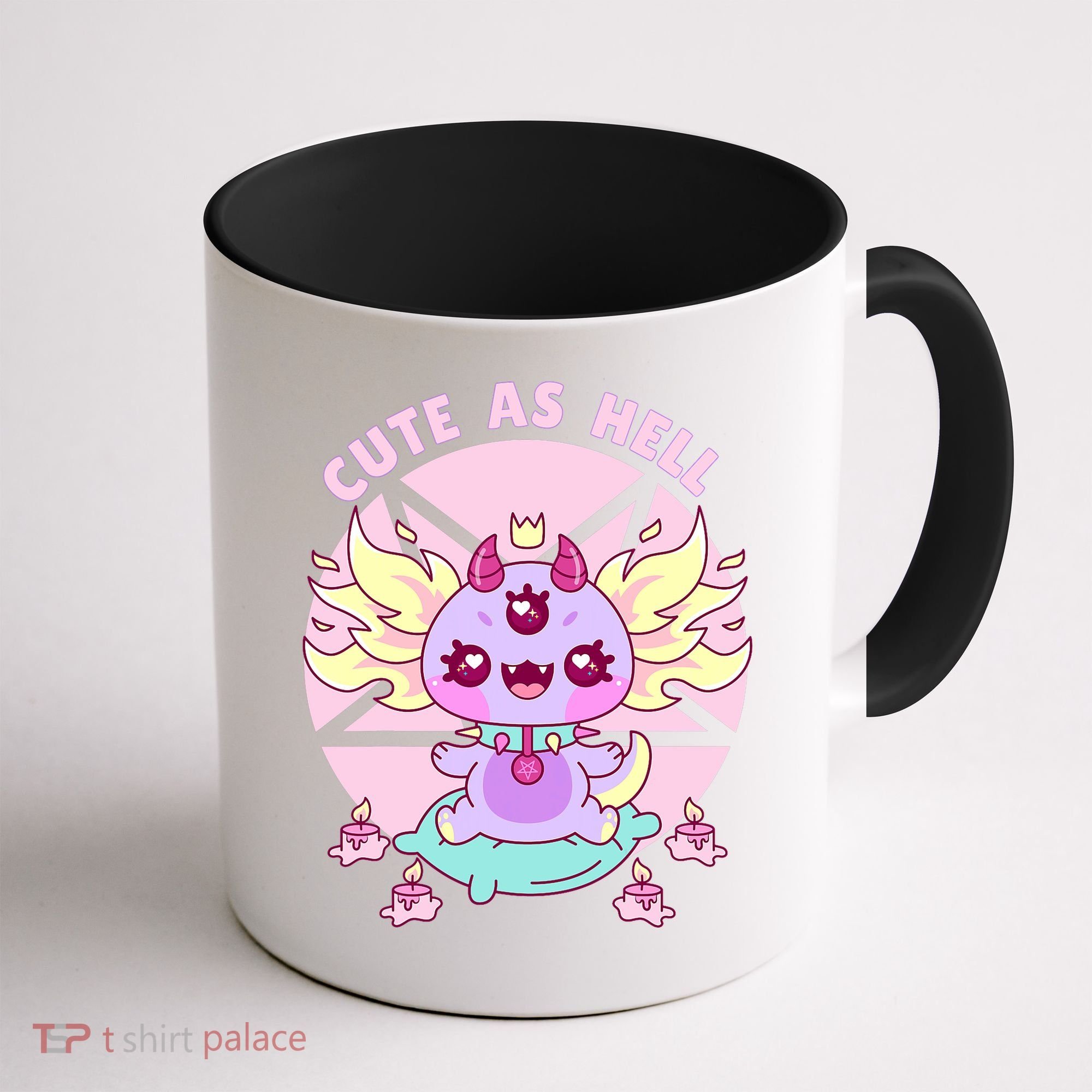 Axolotl Kawaii Baphomet Pastel Goth Cute Creepy Nu Goth  Coffee Mug