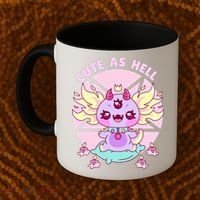 Axolotl Kawaii Baphomet Pastel Goth Cute Creepy Nu Goth  Coffee Mug thumb 2