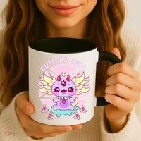 Axolotl Kawaii Baphomet Pastel Goth Cute Creepy Nu Goth  Coffee Mug thumb 3
