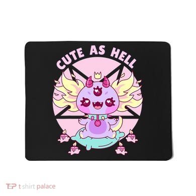 Axolotl Kawaii Baphomet Pastel Goth Cute Creepy Nu Goth  Mousepad