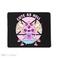 Axolotl Kawaii Baphomet Pastel Goth Cute Creepy Nu Goth  Mousepad thumb 0