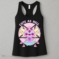Axolotl Kawaii Baphomet Pastel Goth Cute Creepy Nu Goth  Women's Tank Top thumb 3