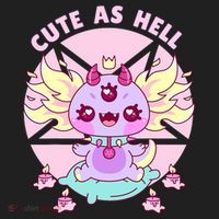 Axolotl Kawaii Baphomet Pastel Goth Cute Creepy Nu Goth  Hat thumb 2