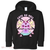 Axolotl Kawaii Baphomet Pastel Goth Cute Creepy Nu Goth  Toddler Hoodie thumb 0
