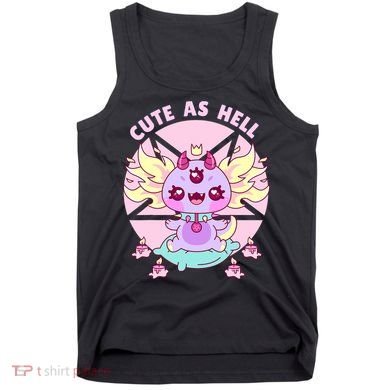 Axolotl Kawaii Baphomet Pastel Goth Cute Creepy Nu Goth  Tank Top
