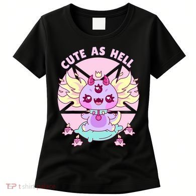 Axolotl Kawaii Baphomet Pastel Goth Cute Creepy Nu Goth  Women's T-Shirt