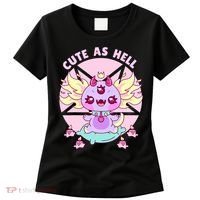 Axolotl Kawaii Baphomet Pastel Goth Cute Creepy Nu Goth  Women's T-Shirt thumb 0