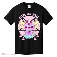 Axolotl Kawaii Baphomet Pastel Goth Cute Creepy Nu Goth  Kids T-Shirt thumb 0