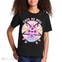 Axolotl Kawaii Baphomet Pastel Goth Cute Creepy Nu Goth  Kids T-Shirt thumb 2