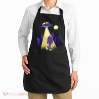 Aliens Kidnapping Bigfoot Apron thumb 2