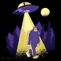 Aliens Kidnapping Bigfoot Bucket Hat thumb 4