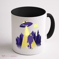 Aliens Kidnapping Bigfoot Coffee Mug thumb 1