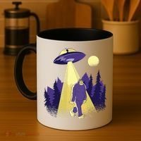 Aliens Kidnapping Bigfoot Coffee Mug thumb 4