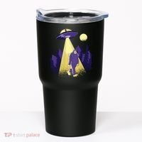 Aliens Kidnapping Bigfoot Tumbler thumb 0