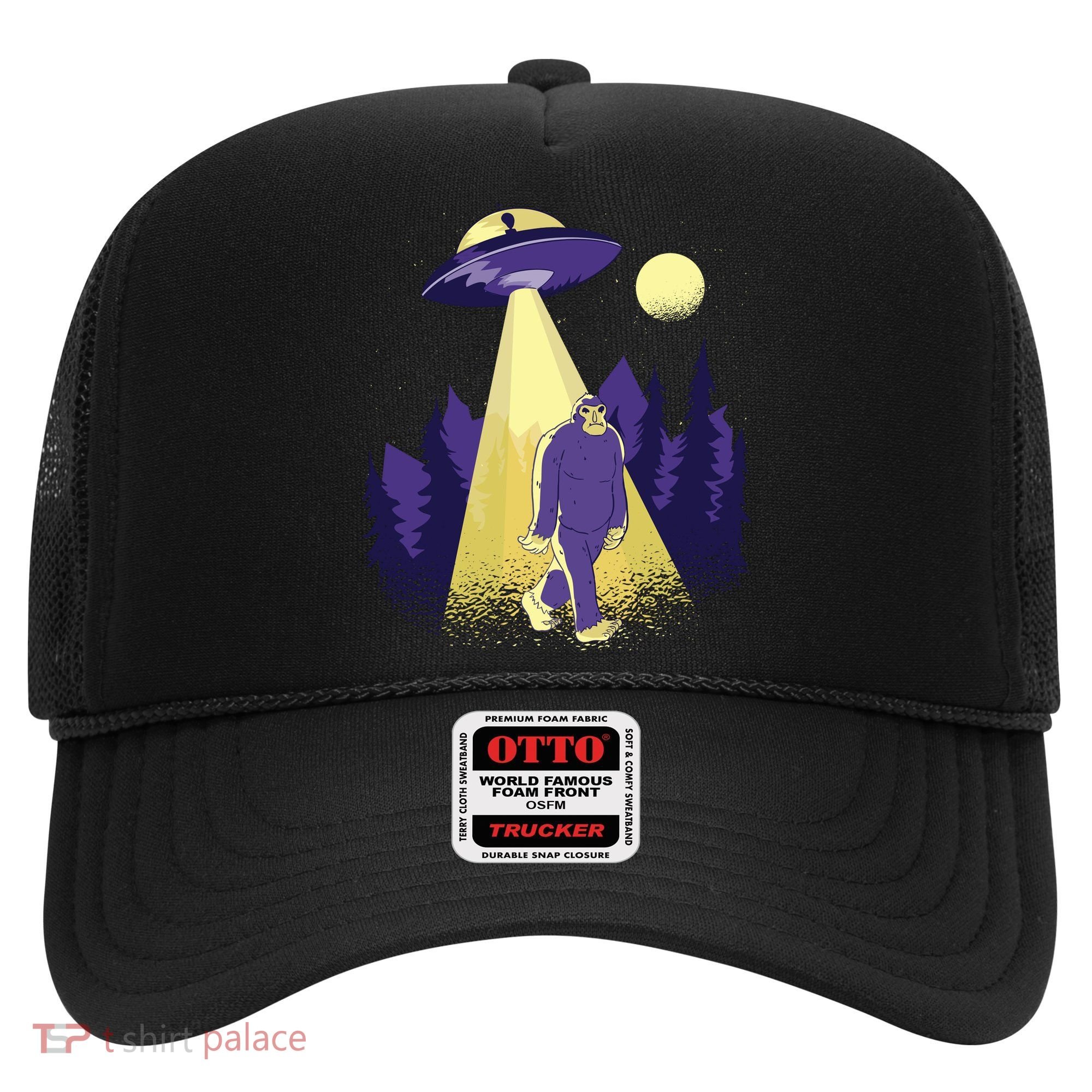 Aliens Kidnapping Bigfoot Hat