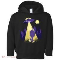 Aliens Kidnapping Bigfoot Toddler Hoodie thumb 0