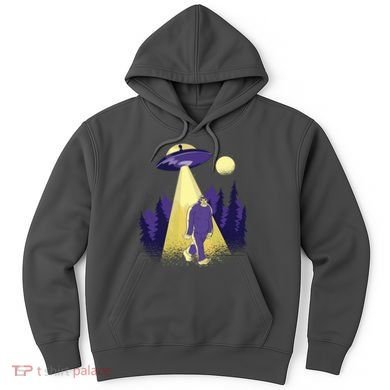 Aliens Kidnapping Bigfoot Hoodie