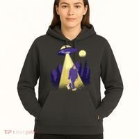Aliens Kidnapping Bigfoot Hoodie thumb 5