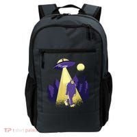 Aliens Kidnapping Bigfoot Backpack thumb 0