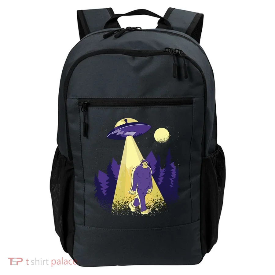 Aliens Kidnapping Bigfoot Backpack