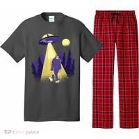 Aliens Kidnapping Bigfoot Pajama Set thumb 0