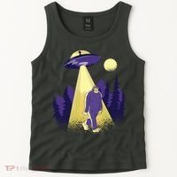 Aliens Kidnapping Bigfoot Tank Top thumb 2