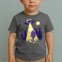 Aliens Kidnapping Bigfoot Toddler T-Shirt thumb 2