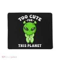 Alien Kawaii Cute Alien Too Cute For This Planet Mousepad thumb 0