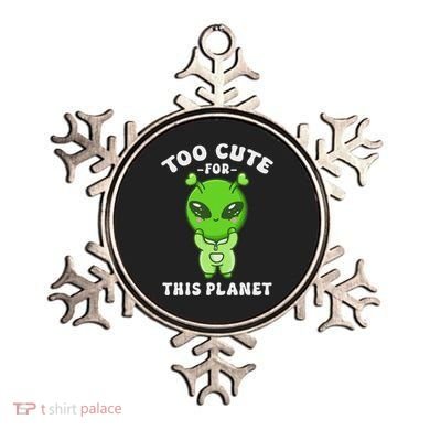 Alien Kawaii Cute Alien Too Cute For This Planet Ornament