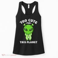 Alien Kawaii Cute Alien Too Cute For This Planet Women's Tank Top thumb 0
