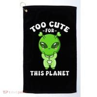 Alien Kawaii Cute Alien Too Cute For This Planet Golf Towel thumb 0