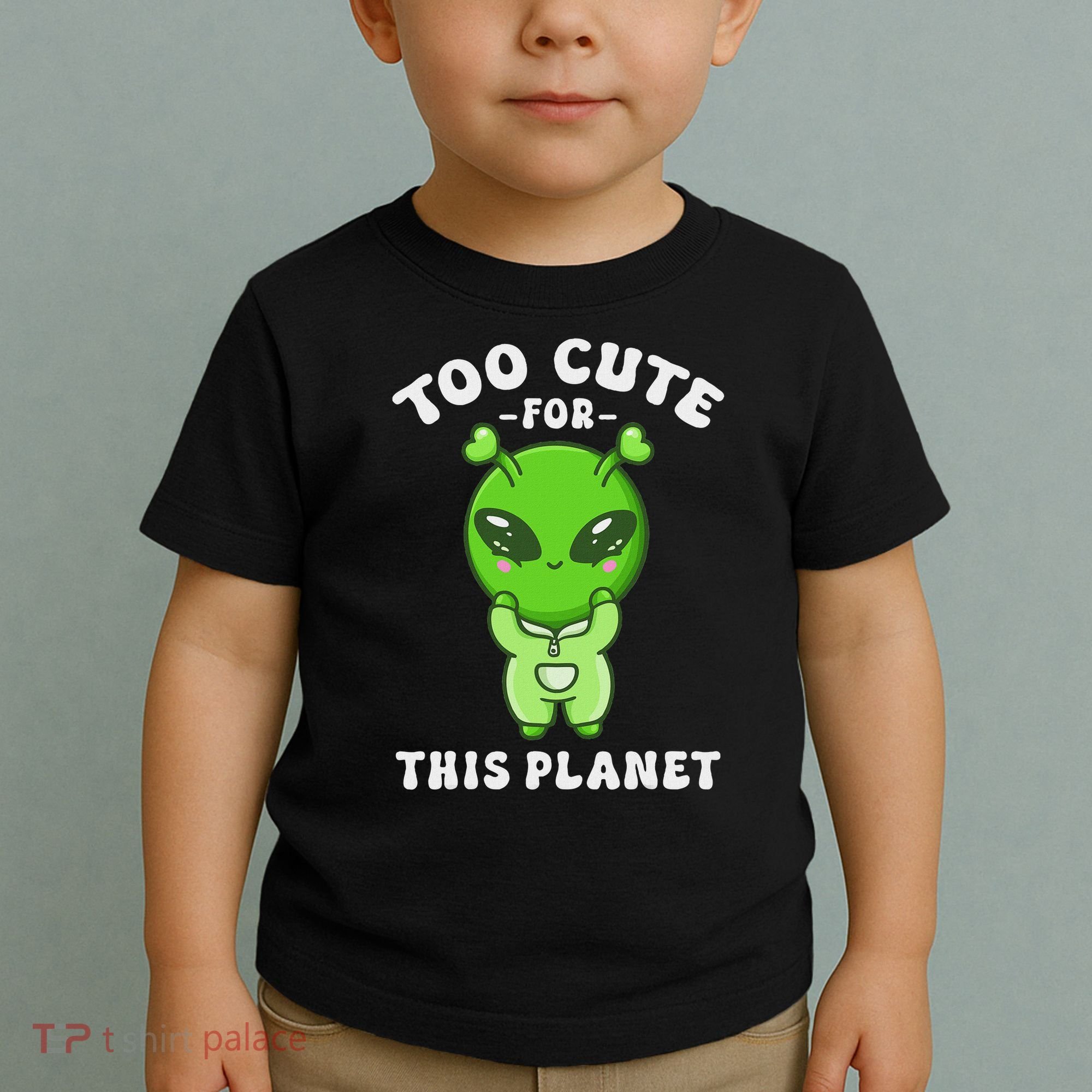 Alien Kawaii Cute Alien Too Cute For This Planet Toddler T-Shirt