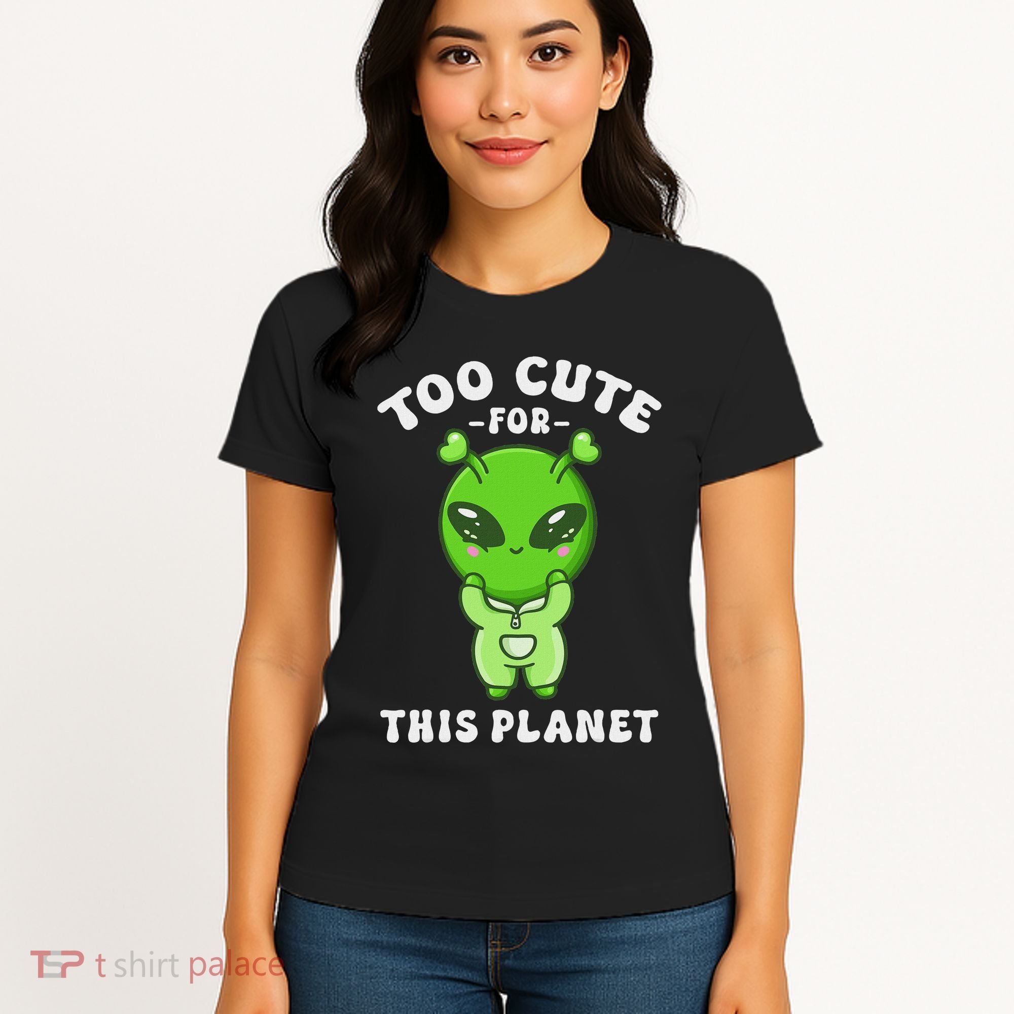 Alien Kawaii Cute Alien Too Cute For This Planet Women's T-Shirt
