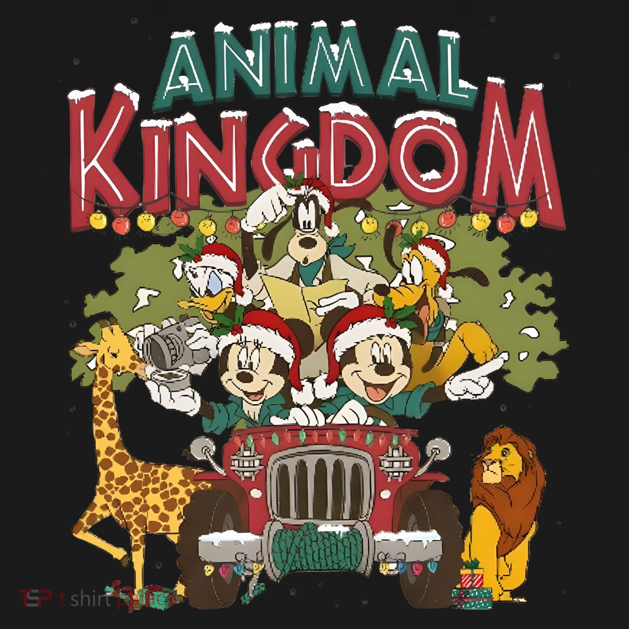 Animal Kingdom Christmas Mouse And Friends Safari Mode Women's Hoodie