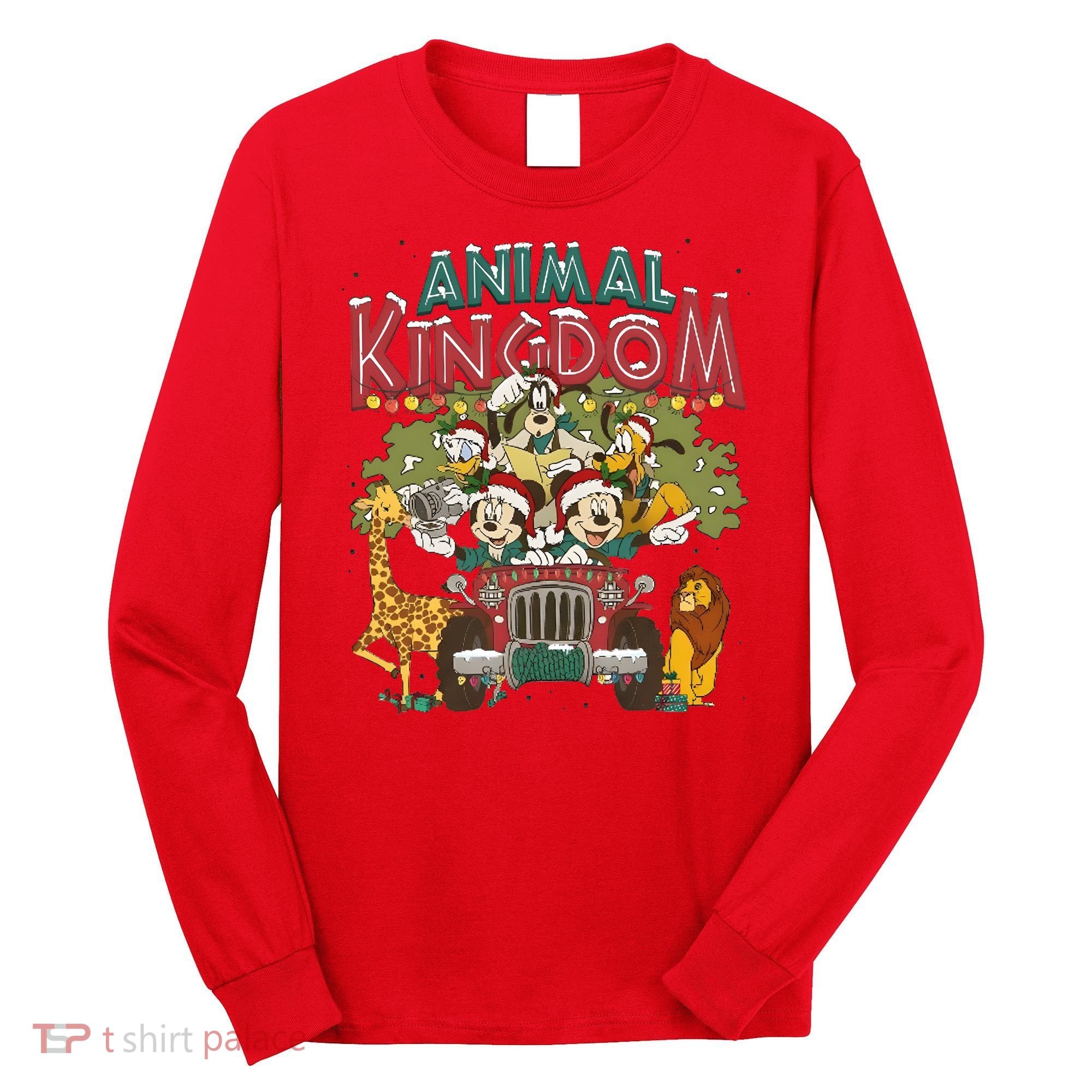 Animal Kingdom Christmas Mouse And Friends Safari Mode Long Sleeve Shirt